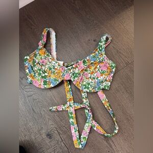 J. Crew Liberty Floral 36D Bikini Top NWT